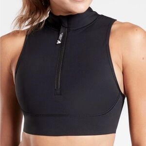 Athleta x Allyson Felix Zip Front Bra Black M